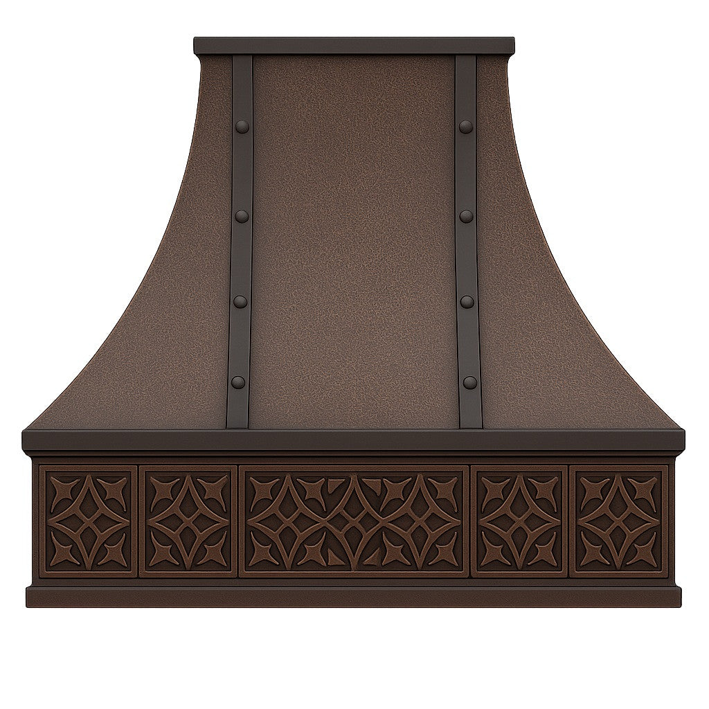 Spanish Colonial Revival Copper Range Hood
