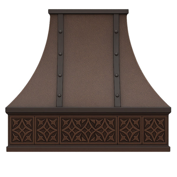 Spanish Colonial Revival Copper Range Hood