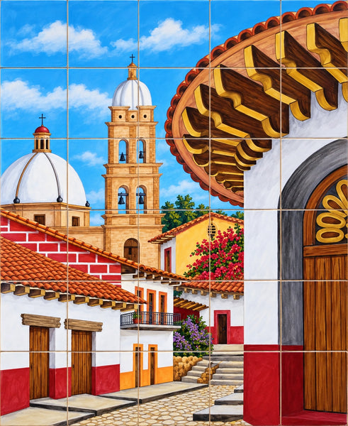 Italian made to order backsplash mural