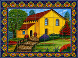 traditional ceramic tile mural