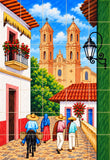 Italian ceramic tile mural