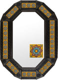 Tin Tile Mirror "Cupula Yellow"