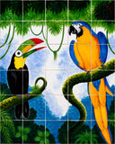 mexican artisan made kitchen mural