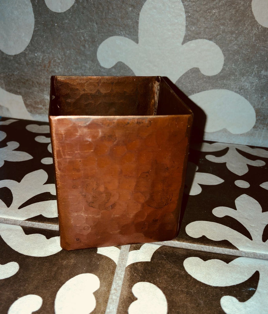 copper flower pot
