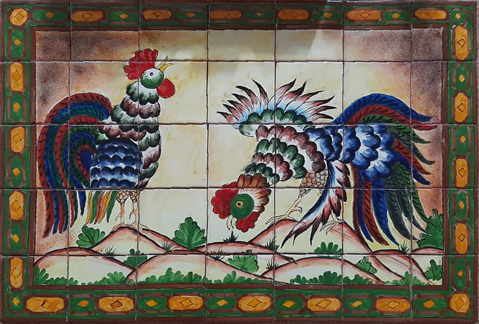 Custom Made Tile Mural from Mexico