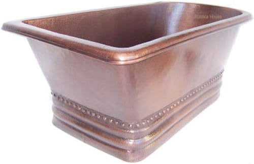 copper bathtub