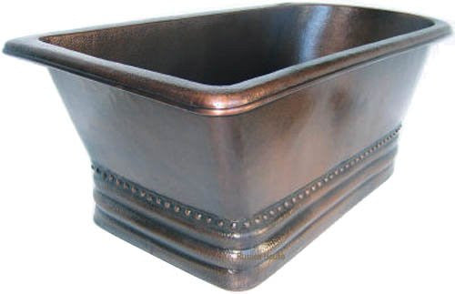 copper bathtub