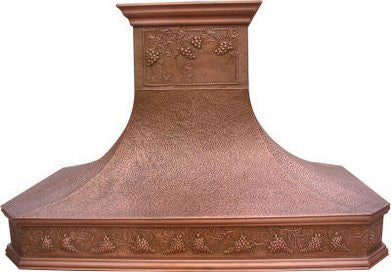 custom oven copper range hood 