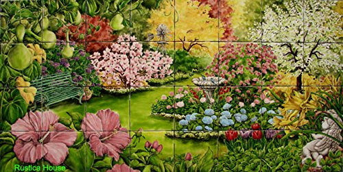 Tile Mural 'Flower Garden'