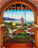 old world kitchen mural