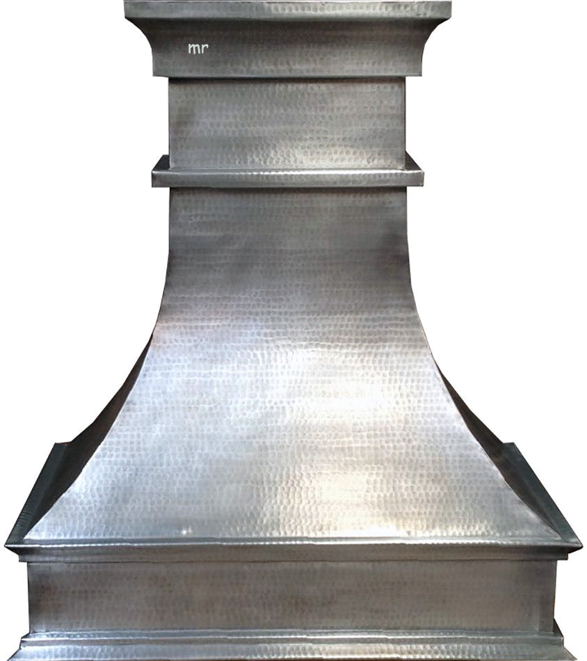 custom produced zinc stove hood