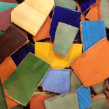 mexican broken ceramic tiles