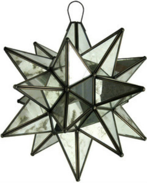 large glass star lamp mexico