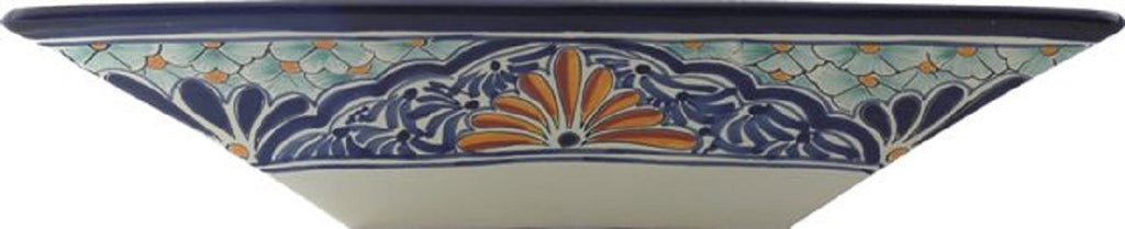 mexican rectangular talavera vessel sink