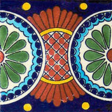 cobalt terra cotta mexican ceramic tile