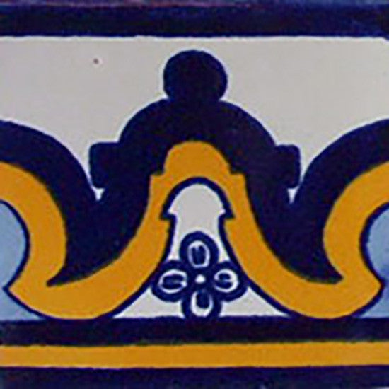 old world cobalt mexican ceramic tile