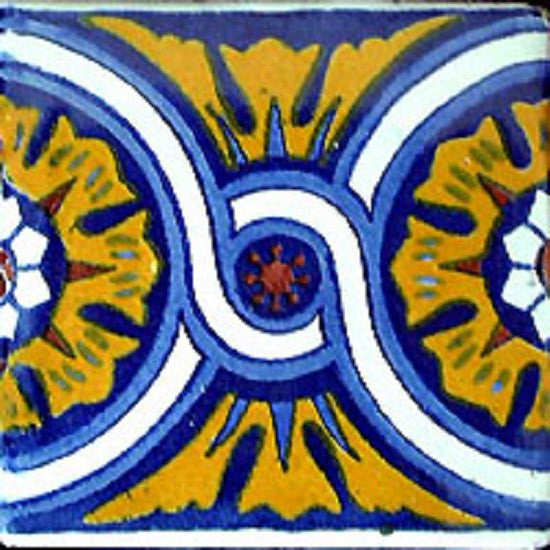 yellow mexican ceramic tile