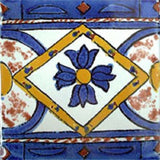 blue mexican ceramic tile