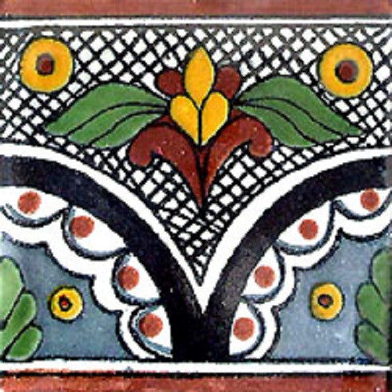 black mexican ceramic tile