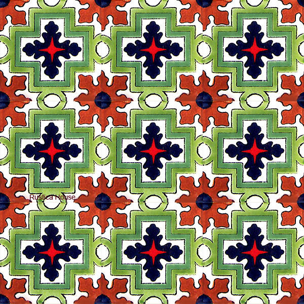 old world green talavera tile