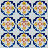 traditional navy blue talavera tile