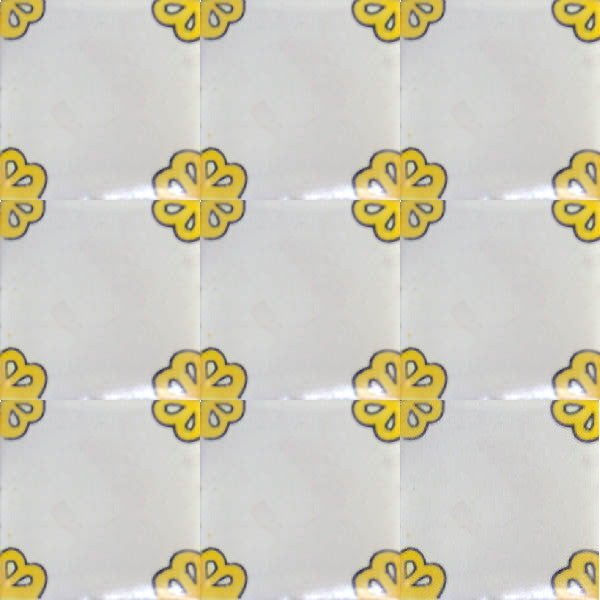 traditional yellow talavera tile