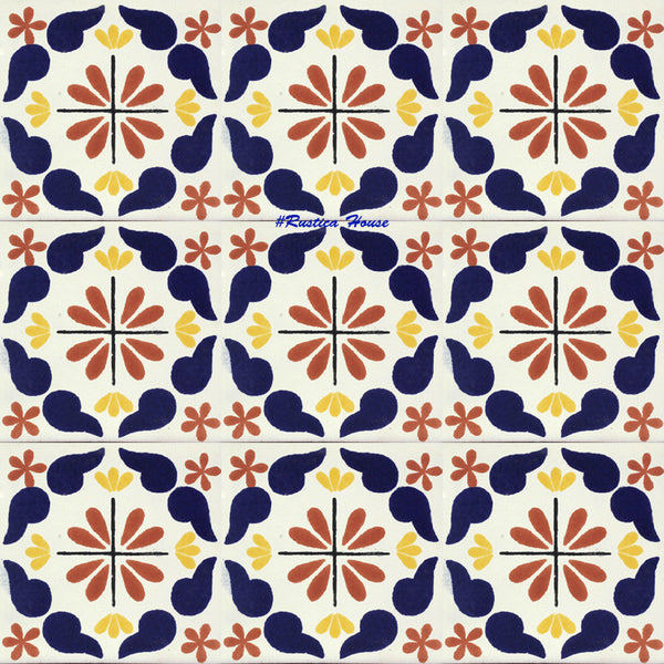 old world cobalt terracotta talavera tile 