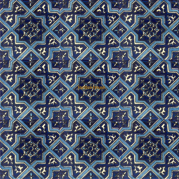 rustic blue white talavera tile