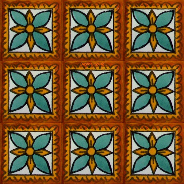 old world green talavera tile