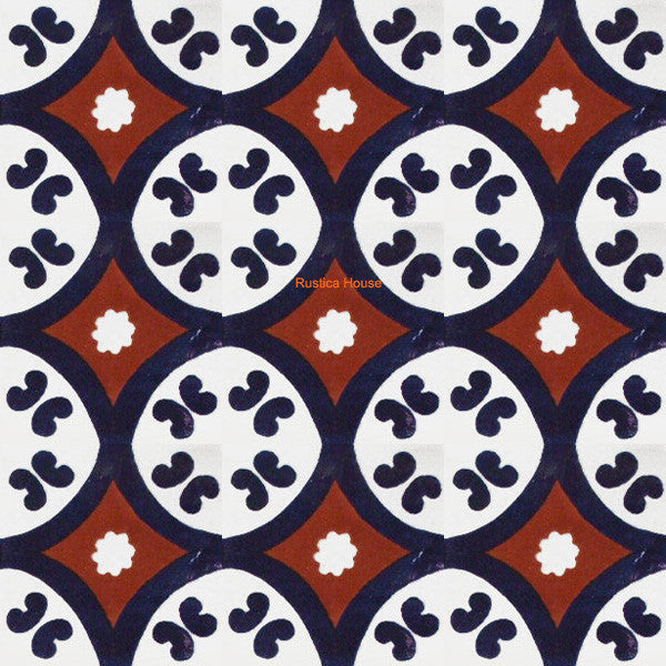 traditional cobalt talavera tile