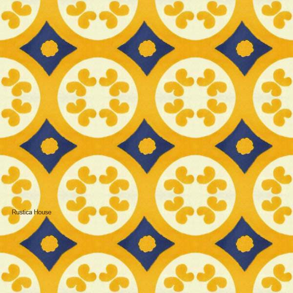 country yellow talavera tile