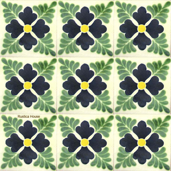 old European green talavera tile