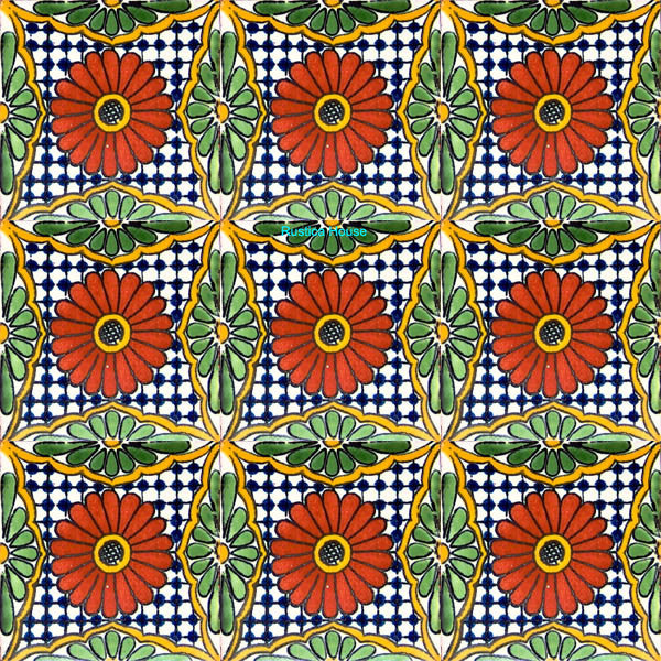 contemporary terracotta talavera tile