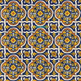 old world yellow talavera tile