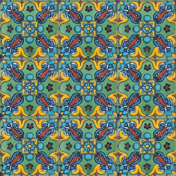 colonial blue talavera tile