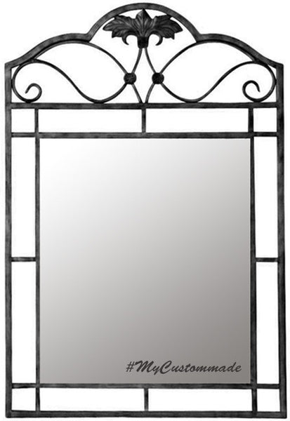 rustic iron mirror