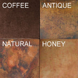 antique copper patina color choices for a round sink for a antique style bathrooms