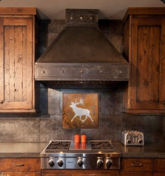 copper range hood custom design