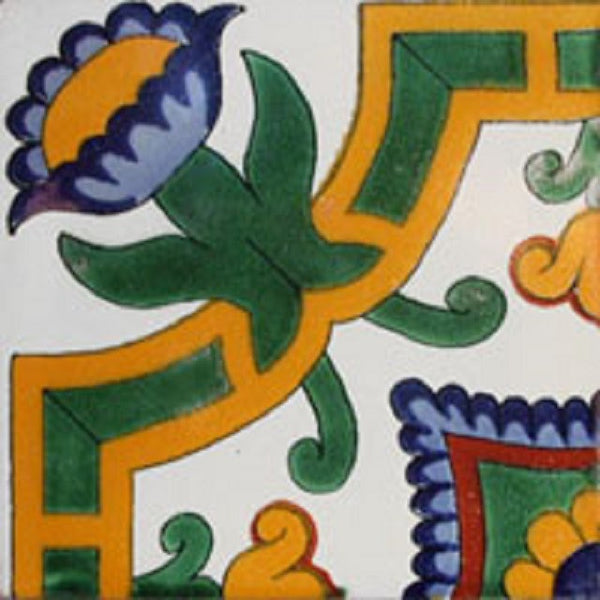 Country Green Yellow Talavera Tile – Custom Made Products