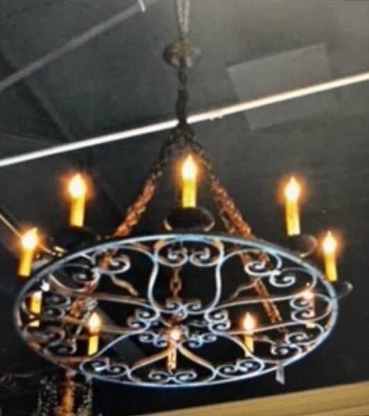 custom made iron chandelier for house entry