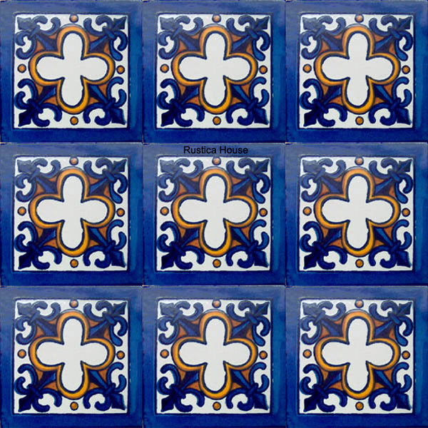 country blue talavera tile