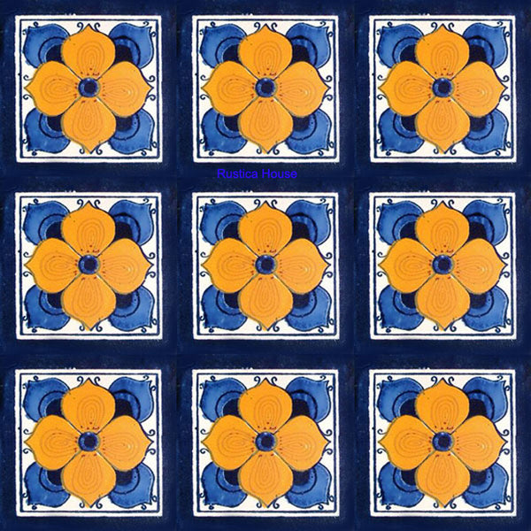 country yellow talavera tile
