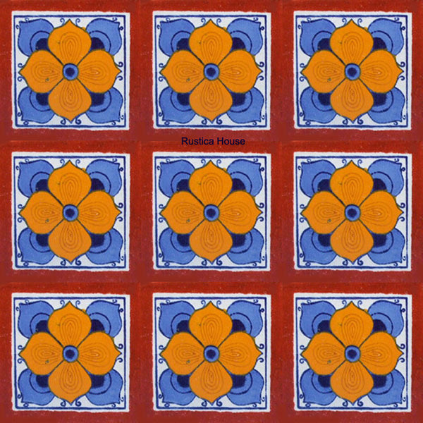 contemporary terracotta talavera tile