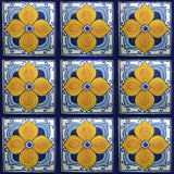 mexican blue talavera tile