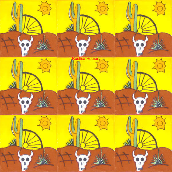 mexican terracotta white talavera tile