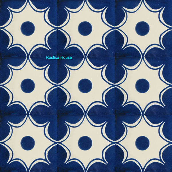 colonial navy blue talavera tile