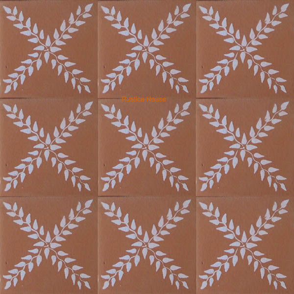 rustic white talavera tile