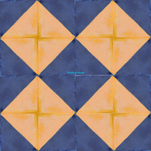 traditional navy blue talavera tile