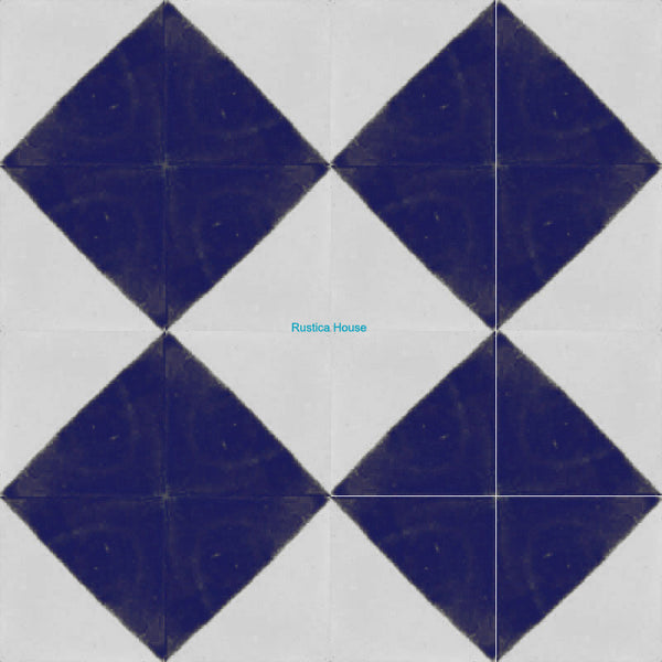 old European cobalt talavera tile