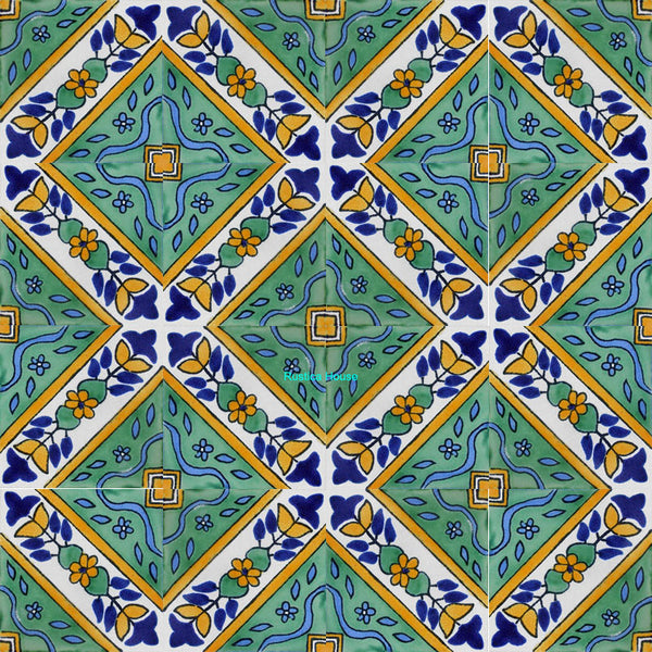 colonial green talavera tile